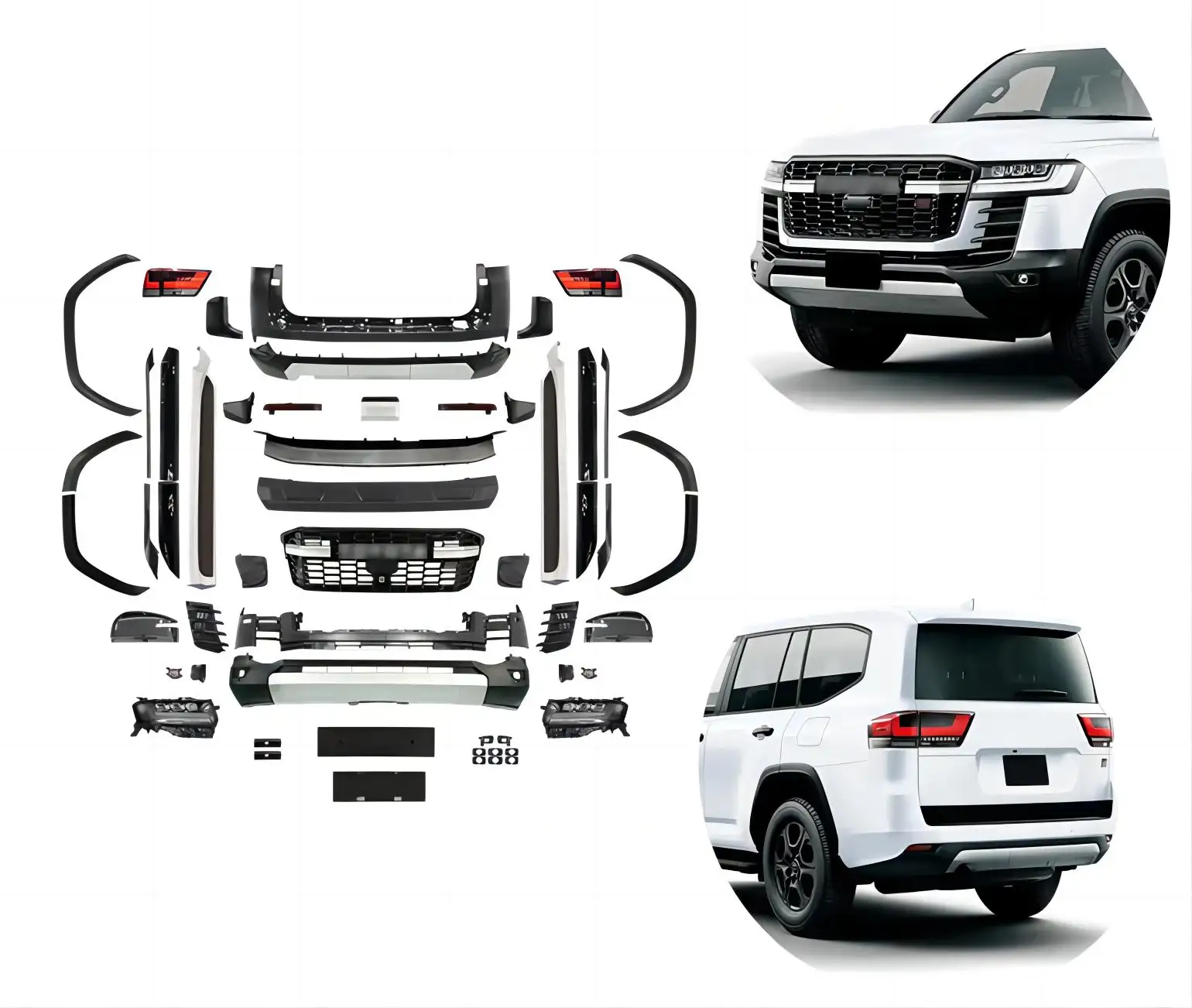 Factory Direct sale for Land Cruiser 200 New Gr Upgrade Body Kit For 2008-2020 TO YO TA Lc200 Facelift Lc300 Style Gr Kits