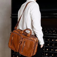 Sac à dos classique en cuir véritable pour le travail, les trajets quotidiens, les voyages, usage quotidien, sacoche grande capacité, sacs pour ordinateur portable, sacs à main professionnels
