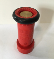 Boquilla de Rociado de Plástico Roja TOWAY para Mangueras Contra Incendios Clase B, Tipo Giratorio de Fácil Operación DN15 (1/2") Modelos 1-1/2" 2"
