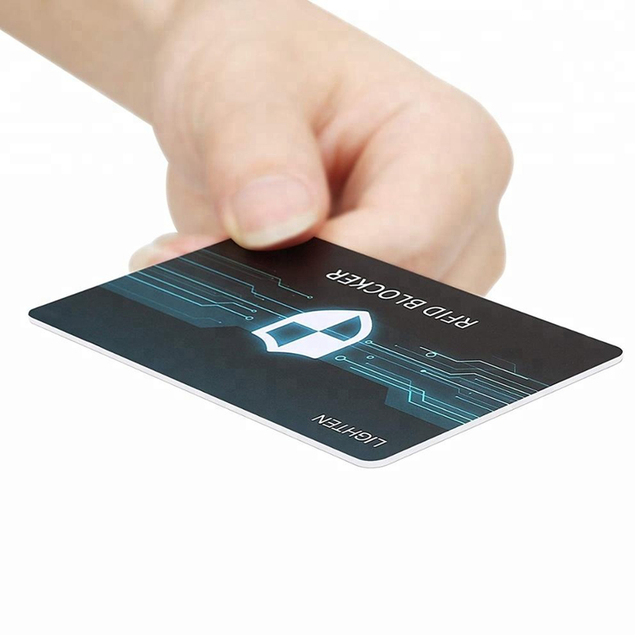 Jammer Signal Block PVC RFID Blocking NFC Card Mini Tag Custom Printed 13.56 MHz Blocker Waterproof for All Bank Cards Gift