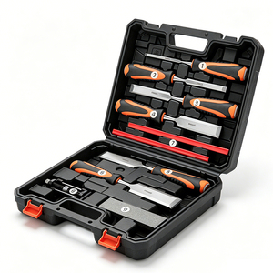 Kit de 8 Cinceles para Trabajar la Madera con Piedra de Afilar, Estuche Rígido para Trabajos de Artesanía y Reparación - Product Image 1