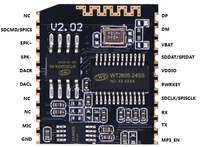 Waytronic WT2605B03 Modo dual Función Bluetooth UART Control de puerto serie Audio Módulo Bluetooth