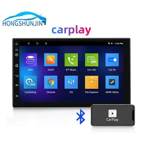 Monitor de carro 7 polegadas, monitor de vídeo para carro dvd bt android touch screen
