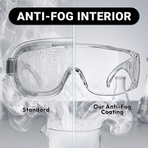 Gafas de Seguridad con Protección Antivaho ANSI para Usar sobre Lentes Graduadas, Gafas OTG con Protectores Laterales para Trabajo Industrial, 3 Piezas - Product Image 5