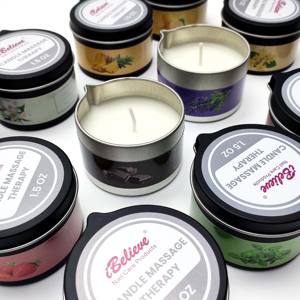 Nouveau 2025 Huile de <span class=keywords><strong>Massage</strong></span> en Bougie de Haute Qualité pour Salon Professionnel Cire de Soja Parfumée Vente en Gros Huile de <span class=keywords><strong>Massage</strong></span> Corporel Naturelle en Vrac - Product Image 3