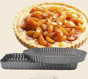 Moule à pizza en acier pour four avec trous Plaque de cuisson à pizza ronde antiadhésive Ustensiles de cuisson à pizza pour la cuisine à domicile - Product Image 5