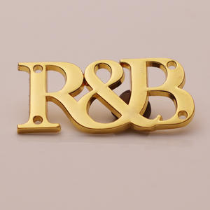 Targhette con logo personalizzate in metallo argento scritte con strass paillettes etichette fatte a mano Hardware piccole etichette portachiavi in metallo incise - Product Image 3