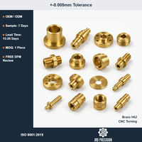 Pièces automobiles usinées sur mesure par CNC, fournisseur OEM, tournage de précision en laiton H62 de 0,005 mm, certifié ISO 9001, pour l'usinage JRD Precision