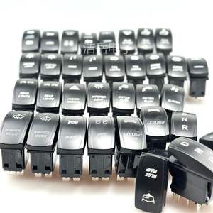 Interruptor basculante Huatian Electronics de 12V-24V y 5 pines, impermeable, para modificación de vehículos recreativos, todoterreno y yates, con luz y doble posición. - Product Image 1