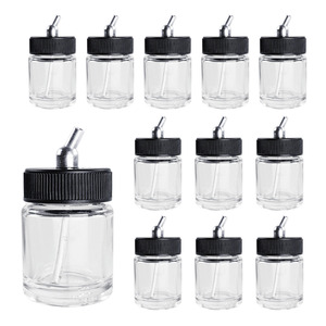 128 Paint Pot 22cc Glass Airbrush Bottle With Screw Cap For Multi Color <b>Spraying</b> Accessories - Product Image 1
