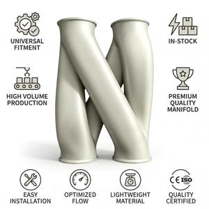 ท่อไอเสีย Vortex Universal 3D Z-Pipe พร้อมส่ง ชุดท่อไอเสียแบบ Twisted Crossover สำหรับรถแข่งสมรรถนะสูง ชุดแต่งท่อไอเสีย - Product Image 1