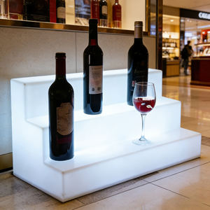 三層発光プラスチックワインラック シャンパンビールホルダー バーやナイトクラブ向け発光機能付き - Product Image 2