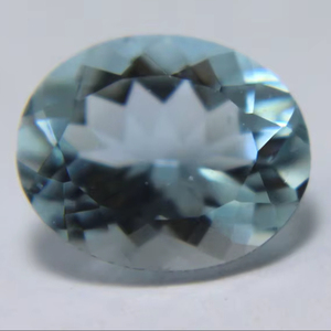 2.35 Ct naturel bleu ciel aigue-marine pierre précieuse ovale taillée à facettes pierre en vrac pour la fabrication de bijoux - Product Image 1