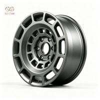 Jantes tout-terrain 18 pouces 6x139.7 Gris mat 12 trous à déport pour Toyota Land Cruiser