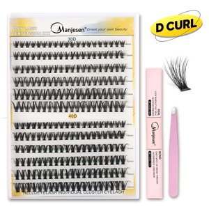 Extensions de cils synthétiques faites à la main, phosphorescentes, réactives aux UV, effet néon, 16 mm, pour festivals de musique - Product Image 1