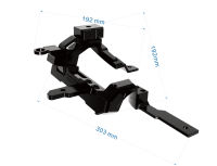 MUYE NEPTR CNC AL-MG spéciale voiture choisir la lumière A-pilier Double support de lampe pour ford Ranger
