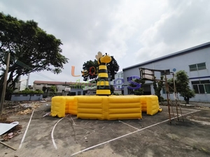 Parcours d'obstacles gonflable commercial jeu de labyrinthe d'abeille grande zone de labyrinthe <span class=keywords><strong>Laser</strong></span> d'abeille gonflable pour jeu de Sport en plein air - Product Image 5