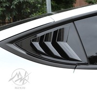 Pièces de carrosserie automobile en gros, ABS noir brillant, fibre de carbone, ailerons latéraux arrière, couvercle de ventilation pour Tesla Model 3/Y