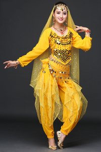 Venta al por mayor clásico Highlight pantalones giratorios Indian Belly Bollywood <span class=keywords><strong>Gypsy</strong></span> Dance <span class=keywords><strong>Costume</strong></span> for Lady Performance Wear