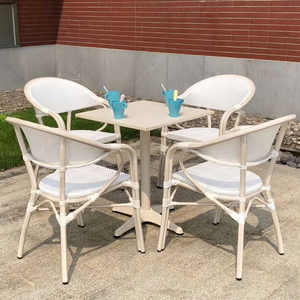 Meubles de <span class=keywords><strong>jardin</strong></span> d'extérieur <span class=keywords><strong>couleur</strong></span> en option patio moderne salle à manger ensembles de <span class=keywords><strong>table</strong></span> et de chaises en rotin pour restaurant - Product Image 4