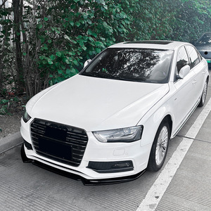 Audi A4 A5 8T S Line 2013 2016 Front Lip Spoiler Carbon Fiber Texture ABS Body Kit - Product Image 1