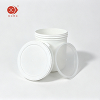 Pot en plastique de qualité alimentaire personnalisé avec couvercle inviolable pour emballage d'échantillons de poudre, peinture ou produits chimiques