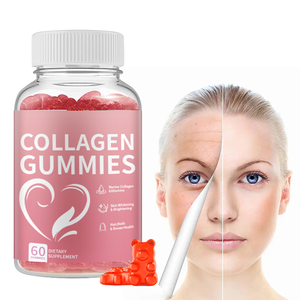 LIFEWORTH collagene 60 Gummies con vitamina C, zinco e biotina idrolizzato collagene peptidi integratore per la salute della pelle - Product Image 1