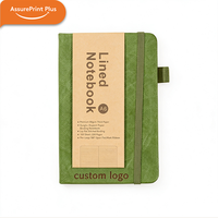 Carnet de notes A5 personnalisé avec couverture rigide en Tyvek DuPont, bande élastique, attache pour stylo, multicolore, 100 feuilles