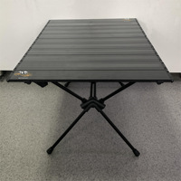 BNcompany DJZ-004 léger Portable hauteur réglable Table de pique-nique conception de rouleau d'oeufs en métal pour jardin Camping salle à manger en plein air