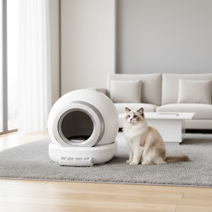 Lettiera per Gatti Intelligente WiFi con Controllo App, Autopulente, Sensore di Sicurezza, Sensore di Gravità Automatico, Grande Capacità 65L, Controllo Odori - Product Image 1