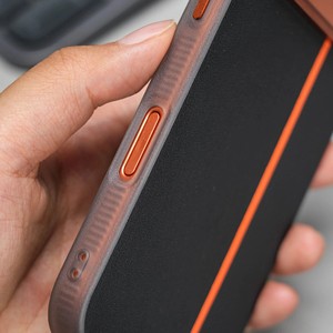 Funda de Cuero con Bloques de Color para iPhone 17 Pro Max, Funda Protectora Magnética Anti-Caídas para iPhone 16 - Product Image 4