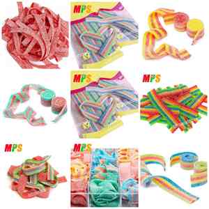 Ceintures aigres Bonbons à la réglisse Sour Power Gummy Licorne Party Favors Assortiment Fruité HALAL Snack pour les enfants - Product Image 4