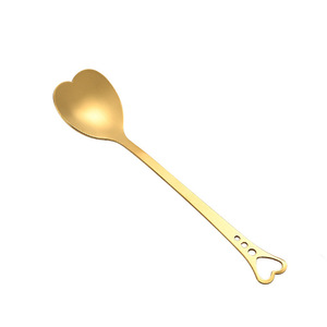 Cuchara para remover café en forma de corazón de acero inoxidable, cuchara para postre, cuchara para pastel, cuchara para nido de pájaro, cuchara de regalo creativa, cuchara de recuerdo - Product Image 5