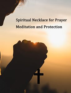 <span class=keywords><strong>Rosario</strong></span>, Collar Espiritual para Oración, Meditación y Protección con Colgante de Cruz, Hecho a Mano con Cuentas de Madera, Cadena Larga - Product Image 3