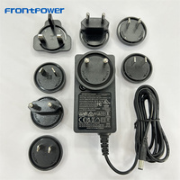 Adaptateur d'alimentation interchangeable Frontpower 12V 3A 36W DC pour diffuseur LED, caméra CCTV, boîte POS