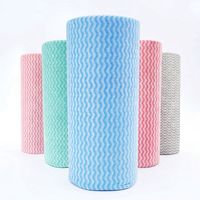 Serviettes jetables en tissu non tissé BZX, haute absorption, chiffons de nettoyage, torchons de cuisine en rouleau