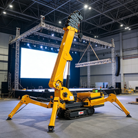Grue sur chenilles certifiée CE avec une capacité de 5 tonnes pour l'installation et la présentation de grandes œuvres d'art dans les halls d'exposition des musées