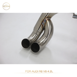 Système d'échappement Catback en acier inoxydable OUCHI pour Audi <span class=keywords><strong>R8</strong></span> <span class=keywords><strong>V8</strong></span> 4.2L 2008-2015, silencieux à valves, pièces de performance automobile, tuyaux de 1,5 mm d'épaisseur, garantie 1 an - Product Image 6