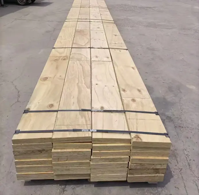 Plastic good quality wood lumber 4x2 pine timber scaffold plank lvl truform with great price