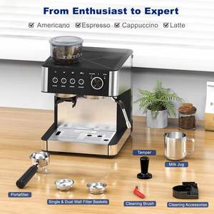 เครื่องชงกาแฟเอสเพรสโซอัจฉริยะสำหรับครัวเรือนปี 2026 แรงดัน 15 บาร์ พร้อมฟังก์ชันบดละเอียด 30 ระดับ ประสิทธิภาพสูงและประหยัดพลังงาน - Product Image 2