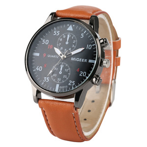 Nuovo Orologio da Uomo con Cinturino in Pelle, Marca di Lusso, Casual, al Quarzo, Sportivo, Impermeabile con Data - Product Image 1