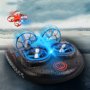 JXB 2022 3-in-1 Mini RC Hovercraft ad alta velocità Quadcopter <span class=keywords><strong>Drone</strong></span> & Flying Boat giocattoli nuovo prodotto per i bambini - Product Image 5
