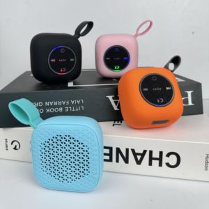 Wholesale Price Direct Supply W1 RGB Wireless Speaker ABS+Silicone RGB Light 52mm <strong>Driver</strong> 400mAh Lanyard Custom Logo - Product Image 4