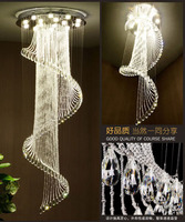 Lustre suspendu moderne de luxe pour chambre à coucher, design personnalisé, éclairage LED pour escalier d'hôtel