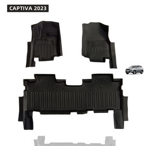 Tapis de voiture 5D TPE Business Design, imperméables, antidérapants, de qualité supérieure, aspect personnalisé, très vendus pour <span class=keywords><strong>Chevrolet</strong></span> <span class=keywords><strong>CAPTIVA</strong></span> - Product Image 1