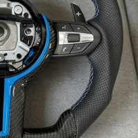 Volant en fibre de carbone personnalisé de haute qualité, adapté aux accessoires de voiture BMW F20-F91 E90 E70 X1-X5 Série M M-Sport