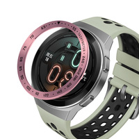 Adhésif en métal anti-rayures pour Huawei Watch GT 2E, lunette, bague, style, cadre, boîtier, Protection, lunette en acier inoxydable