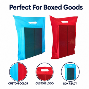 Die Cut Shopping <b>Bags</b> HDPE Plastic Durable Reusable Smooth Surface Department Store Manufacturer Supply Wholesale - Product Image 4