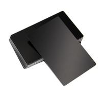 Sublimación personalizada Tarjeta de aluminio metálico en blanco Tarjetas de visita de acero inoxidable para grabado láser