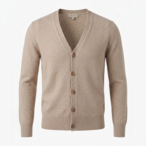 Cárdigans al por mayor para mujer y hombre, ropa nueva al por mayor, cárdigans de hombre de color liso con botones - Product Image 3